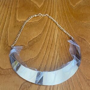 Gold tone NWOT big bar Necklace